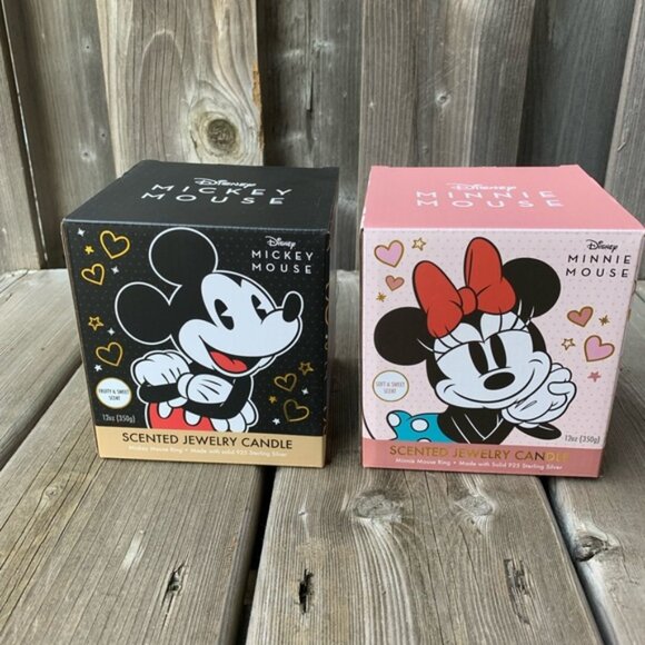 Charmed Aroma Mickey And Minnie Mouse Candles No Jewelry - Picture 1 of 4
